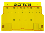 Padllock Wall Station - 15-1/2 x 22 x 1-3/4''-Unfilled; Base & Cover - Best Tool & Supply
