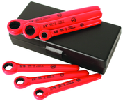 Insulated 6 Piece Inch Ratchet Wrench Set 3/8; 7/16; 1/2; 9/16; 5/8; 3/4 in Storage Case - Best Tool & Supply