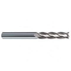 5/8 Dia. x 6 Overall Length 4-Flute Square End Solid Carbide SE End Mill-Round Shank-Center Cut-Uncoated - Best Tool & Supply