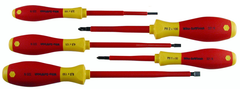 Insulated Slotted Screwdriver 3.0; 4.5; 6.5mm & Phillips # 1 & # 2. 5 Piece Set - Best Tool & Supply