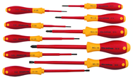 Insulated Slotted Screwdriver 2.0; 2.5; 3.0; 3.5; 4.5; 6.5mm & Phillips #0; 1; 2; 3. 10 Piece Set - Best Tool & Supply