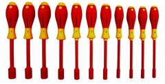 Insulated Nut Driver Inch Set Includes: 5/32" - 5/8". 11 Pieces - Best Tool & Supply