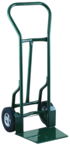 Shovel Nose Fright, Dock and Warehouse 900 lb Capacity Hand Truck - 1- 1/4" Tubular steel frame robotically welded - 1/4" High strength tapered steel base plate -- 10" Solid Rubber wheels - Best Tool & Supply