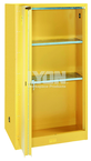 Storage Cabinet - #5461 - 32 x 32 x 65" - 60 Gallon - w/2 shelves, bi-fold self-closing door - Yellow Only - Best Tool & Supply