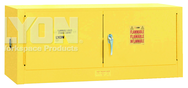 Piggyback Storage Cabinet - #5471 - 43 x 18 x 18" - 12 Gallon - w/2 door manual close - Yellow Only - Best Tool & Supply