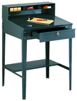 53 x 30 x 34 - Steel Top Shop Desk (1 Drawer) Gray - Best Tool & Supply