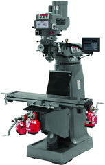 JTM-4VS Mill With 3-Axis Newall DP700 DRO (Knee) With X, Y and Z-Axis Powerfeeds - Best Tool & Supply