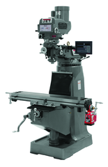 JTM-4VS Mill With 3-Axis Newall DP700 DRO (Knee) With X-Axis Powerfeed - Best Tool & Supply