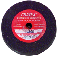 5 x 1 x 1/2'' - Resin Bonded Rubber Wheel (Coarse Grit) - Best Tool & Supply