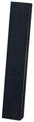 8 x 1 x 1/2'' - Oblong Resin Bonded Rubber Block & Stick (Fine Grit) - Best Tool & Supply
