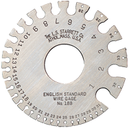 #188 - English Standard: 1 to 36 Gage - Wire Gage - Best Tool & Supply