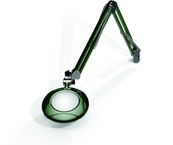 Green-Lite® 5" Racing Green Round LED Magnifier; 43" Reach; Table Edge Clamp - Best Tool & Supply