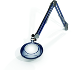 Green-Lite® 5" Spectra Blue Round LED Magnifier; 43" Reach; Table Edge Clamp - Best Tool & Supply