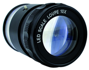 LED 10x Loupe - With inch, mm, Fraction, Angle, Diameter Scale - Plus 9  Reticles - Best Tool & Supply