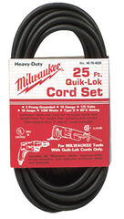 #48-76-4025 - Fits: Most Milwaukee 3-Wire Quik-Lok Cord Sets @ 25' - Replacement Cord - Best Tool & Supply
