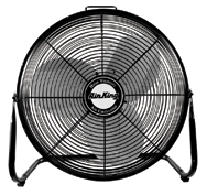 18" Floor Fan Roll-About Stand; 3-speed; 1/6 HP; 120V - Best Tool & Supply