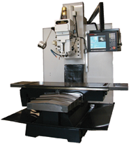 BTM50CNC Bed Type Milling Machine with 10 HP Motor; 20 x 63 Table; 2600 lb Table Cap; 60-4000 RPM - Best Tool & Supply