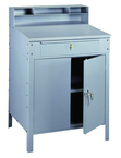 34-1/2" W x 29" D x 53" H - Foreman's Desk - Closed Type - w/Lockable Cabinet (w/Shelf) & Drawer - Best Tool & Supply