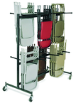 Double Tier Storage Rack Dolly Chairs-9-gauge Steel Frame - Best Tool & Supply