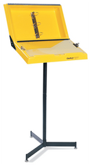 Yellow Information Workstand With Drop Pocket - Best Tool & Supply