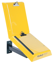 Yellow Wall Mount Data Control Workstand - Best Tool & Supply