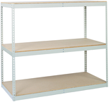 96 x 36'' (3 Shelves) - Double-Rivet Flanged Beam Shelving Section - Best Tool & Supply