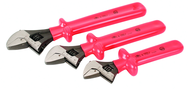 Insulated Adjustable 3 Piece Wrench Set 8"; 10" & 12" - Best Tool & Supply