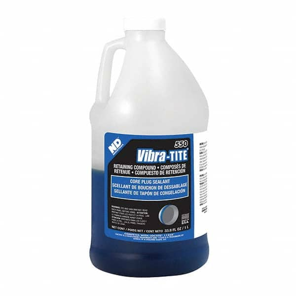 Vibra-Tite - 1 L Jug, Blue, Core Plug Sealant Retaining Compound - Best Tool & Supply