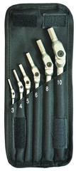 6 Piece - 3 - 10mm -Chrome HexPro Pivot Head Hex Wrench Set - Best Tool & Supply