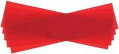 Made in USA - 5 Piece, 5" Wide x 20" Long Plastic Shim Stock Sheet - Red, ±10% Tolerance - Best Tool & Supply