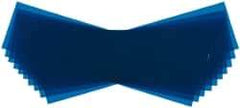 Made in USA - 10 Piece, 5" Wide x 20" Long Plastic Shim Stock Sheet - Blue, ±10% Tolerance - Best Tool & Supply