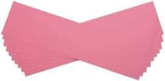 Made in USA - 10 Piece, 5" Wide x 20" Long Plastic Shim Stock Sheet - Pink, ±10% Tolerance - Best Tool & Supply