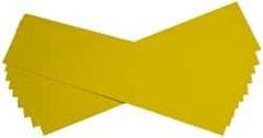 Made in USA - 10 Piece, 5" Wide x 20" Long Plastic Shim Stock Sheet - Yellow, ±10% Tolerance - Best Tool & Supply