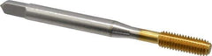 Balax - #10-32 UNF H3 Thread Limit Bottoming Thread Forming Tap - High Speed Steel, TiN Finish, 2-3/8" OAL, 7/8" Thread Length, Right Hand Thread, Series BXB - Best Tool & Supply