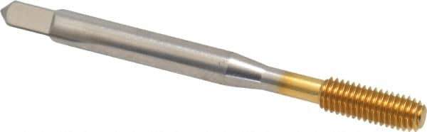 Balax - #10-32 UNF H6 Thread Limit Bottoming Thread Forming Tap - High Speed Steel, TiN Finish, 2-3/8" OAL, 7/8" Thread Length, Right Hand Thread, Series BXB - Best Tool & Supply