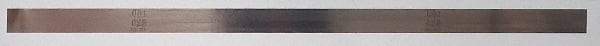 Made in USA - 0.02 Inch Thick x 1/2 Inch Wide x 12 Inch Leaf Length, Parallel Feeler Gage - Stainless Steel - Best Tool & Supply