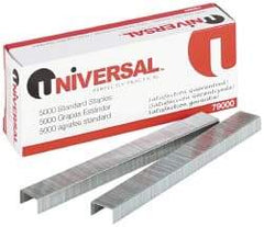 UNIVERSAL - 1/4" Leg Length, Galvanized Steel Standard Staples - 20 Sheet Capacity, For Use with All Standard Staplers - Best Tool & Supply