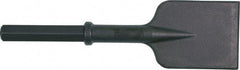 Ingersoll-Rand - 5" Head Width, 18" OAL, 1-1/8" Shank Diam, Asphalt Cutter Chisel - Hex Drive, Hex Shank, Steel - Best Tool & Supply