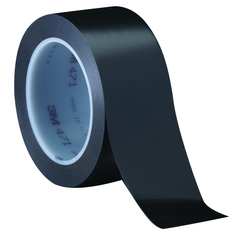 List 471 4" x 36 yds Vinyl Tape - Black - Best Tool & Supply