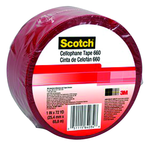 List 660 1" x 72 yds Light Duty Packaging Tape - Red - Best Tool & Supply