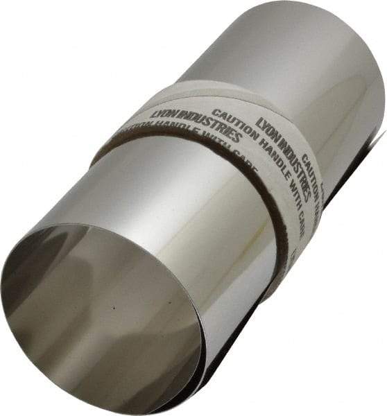 Made in USA - 50 Inch Long x 6 Inch Wide x 0.003 Inch Thick, Roll Shim Stock - Stainless Steel - Best Tool & Supply