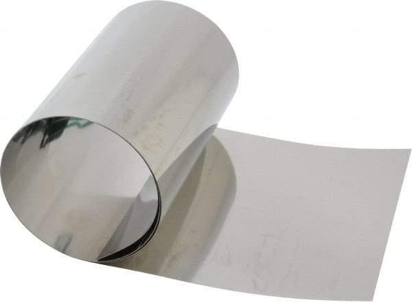 Made in USA - 50 Inch Long x 6 Inch Wide x 0.004 Inch Thick, Roll Shim Stock - Stainless Steel - Best Tool & Supply