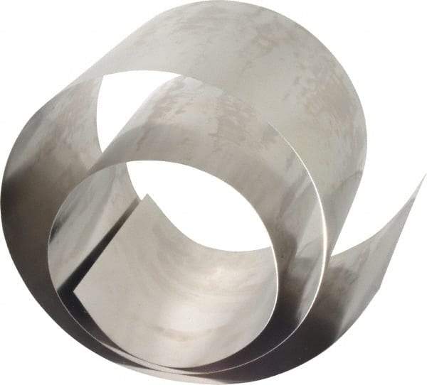 Made in USA - 50 Inch Long x 6 Inch Wide x 0.01 Inch Thick, Roll Shim Stock - Stainless Steel - Best Tool & Supply