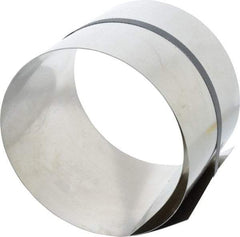 Made in USA - 50 Inch Long x 6 Inch Wide x 0.02 Inch Thick, Roll Shim Stock - Stainless Steel - Best Tool & Supply