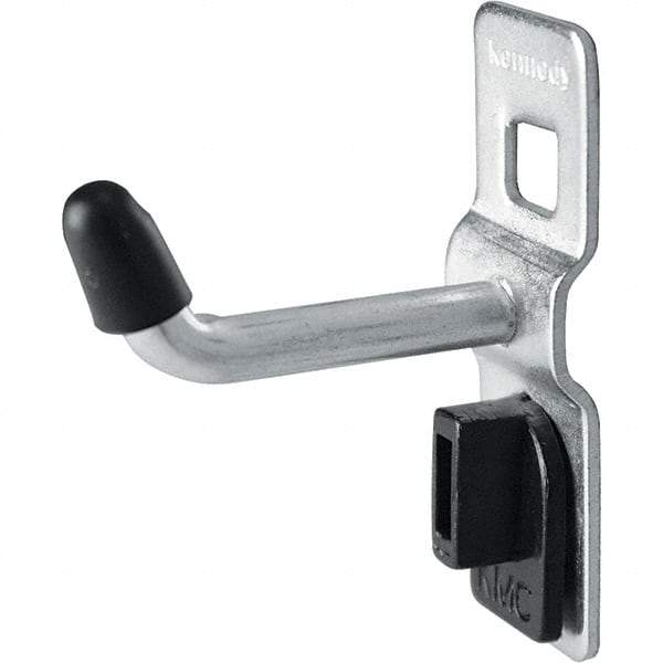 Kennedy - 1/4" Diam, 1" Long Single Vertical End Pegboard Hook - Steel - Best Tool & Supply