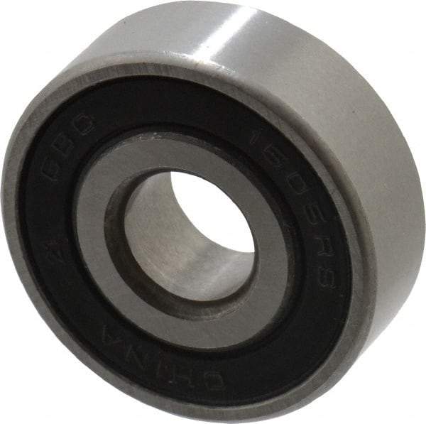 Value Collection - 5/16" Bore Diam, 29/32" OD, Double Seal Semi Ground Extra Light Radial Ball Bearing - 5/16" Wide, 1 Row, Round Bore, 291 Lb Static Capacity, 607 Lb Dynamic Capacity - Best Tool & Supply