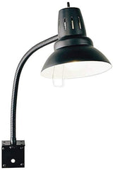 Electrix - 22 Inch, Gooseneck, Bracket Mounted, Incandescent, Black, General Purpose Task Light - 100 Watt, Nonmagnifying - Best Tool & Supply