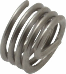 Heli-Coil - #10-32 UNF, 0.19" OAL, Free Running Helical Insert - 4-1/8 Free Coils, Tanged, 304 Stainless Steel, Bright Finish, 1D Insert Length - Best Tool & Supply