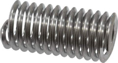 Heli-Coil - 1/4-20 UNC, 3/4" OAL, Free Running Helical Insert - 12-3/4 Free Coils, Tanged, 304 Stainless Steel, Bright Finish, 3D Insert Length - Best Tool & Supply