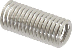 Heli-Coil - 3/8-16 UNC, 1-1/8" OAL, Free Running Helical Insert - 15-3/4 Free Coils, Tanged, 304 Stainless Steel, Bright Finish, 3D Insert Length - Best Tool & Supply